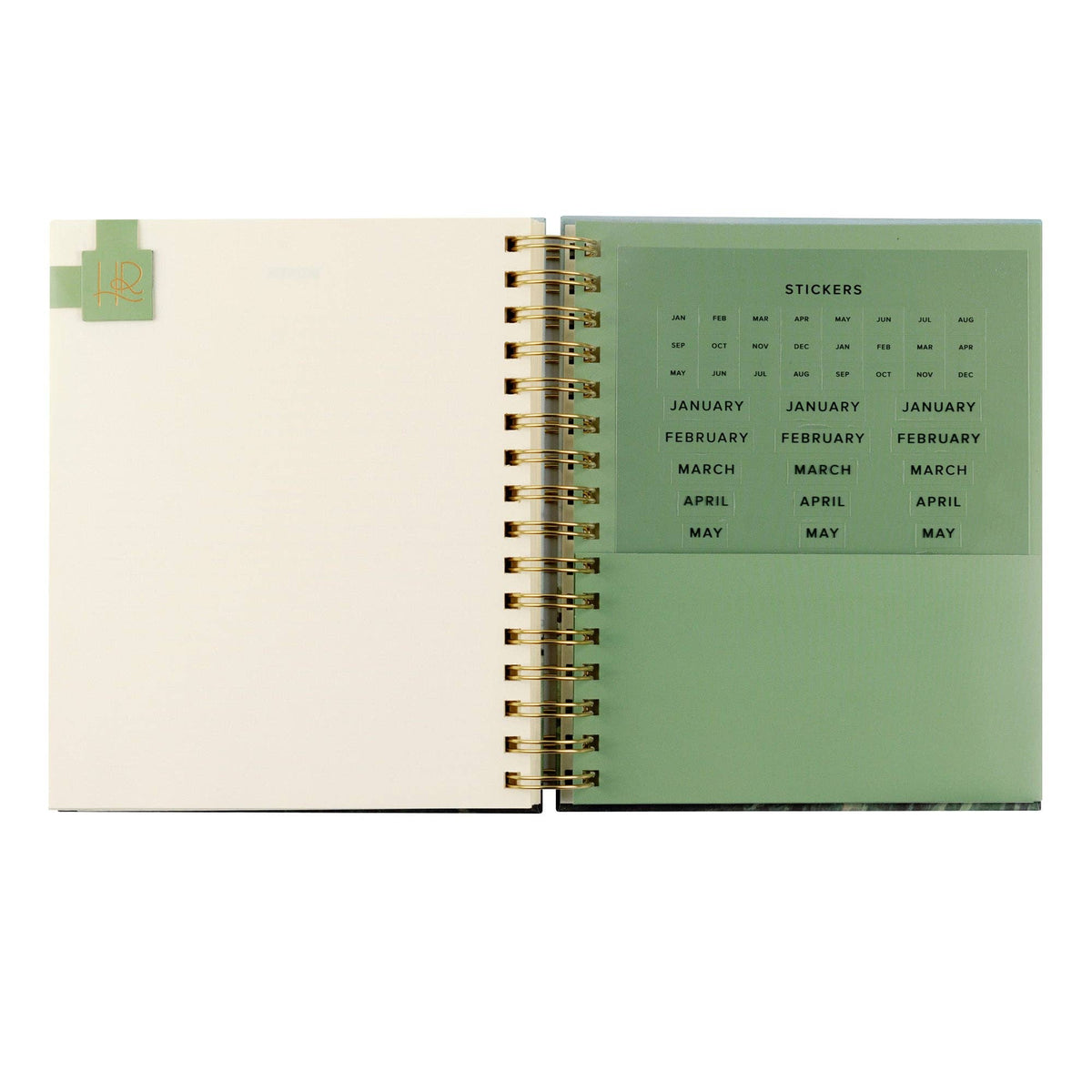 12-Month Undated Planner: Dublin Theme, Spiral