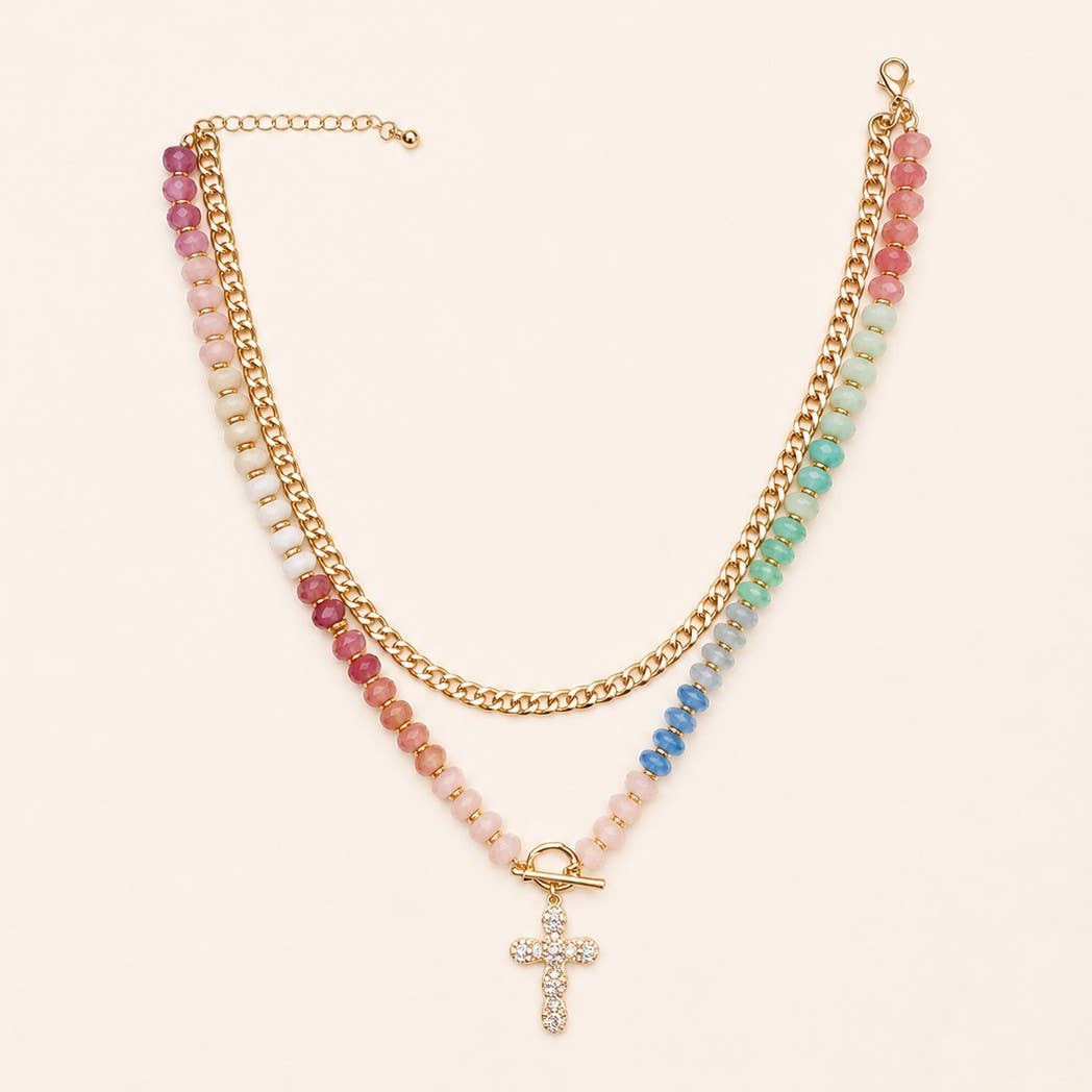 MULTI BEADED NECKLACE