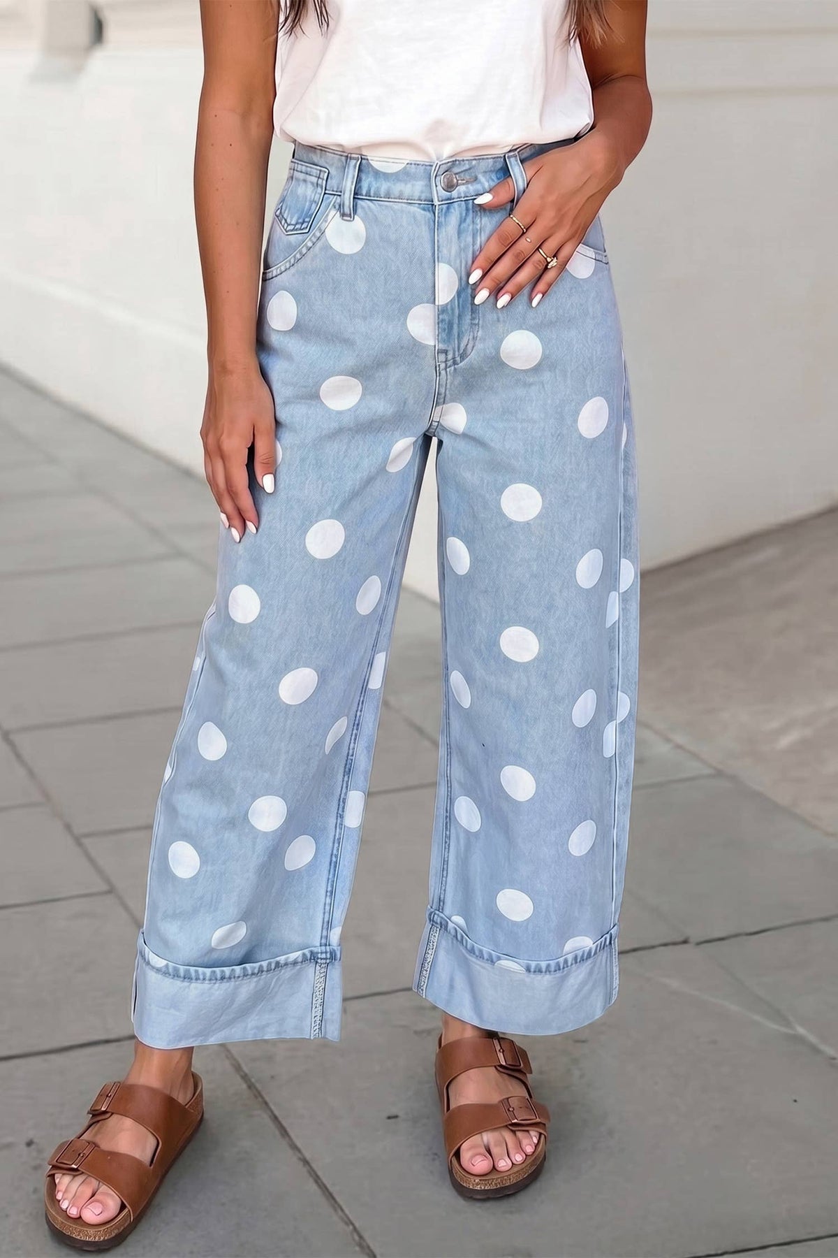 Casual Polka Dot Pants