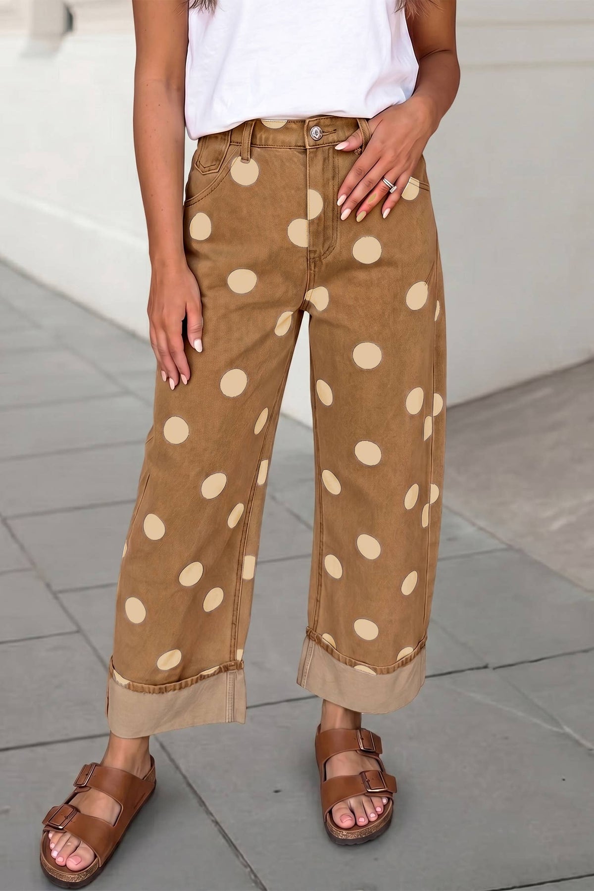 Casual Polka Dot Pants