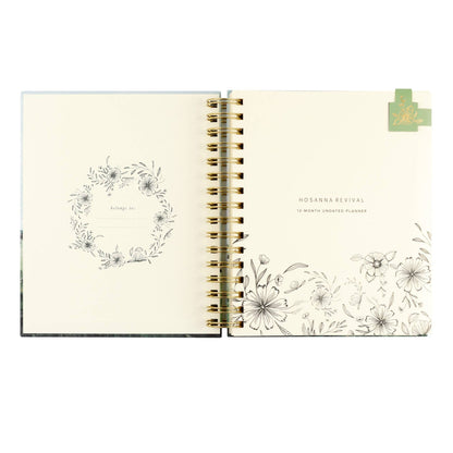 12-Month Undated Planner: Dublin Theme, Spiral