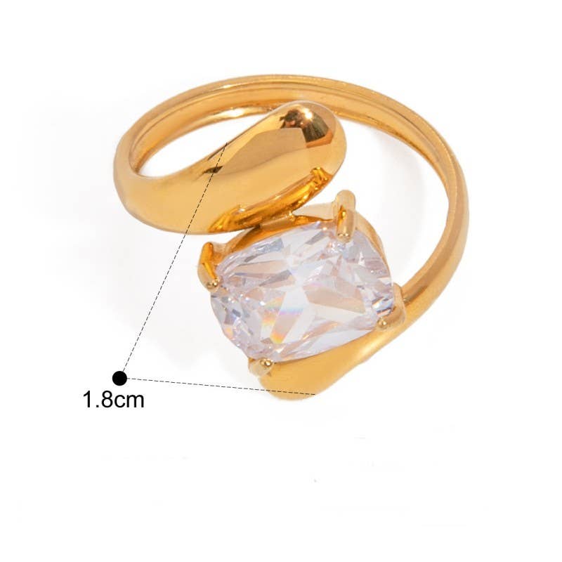 TARNISH FREE RHINESTONE RING