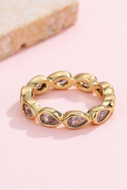 Gold Multi-Shape Eternity Stack Rings