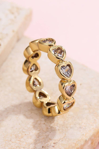 Gold Multi-Shape Eternity Stack Rings