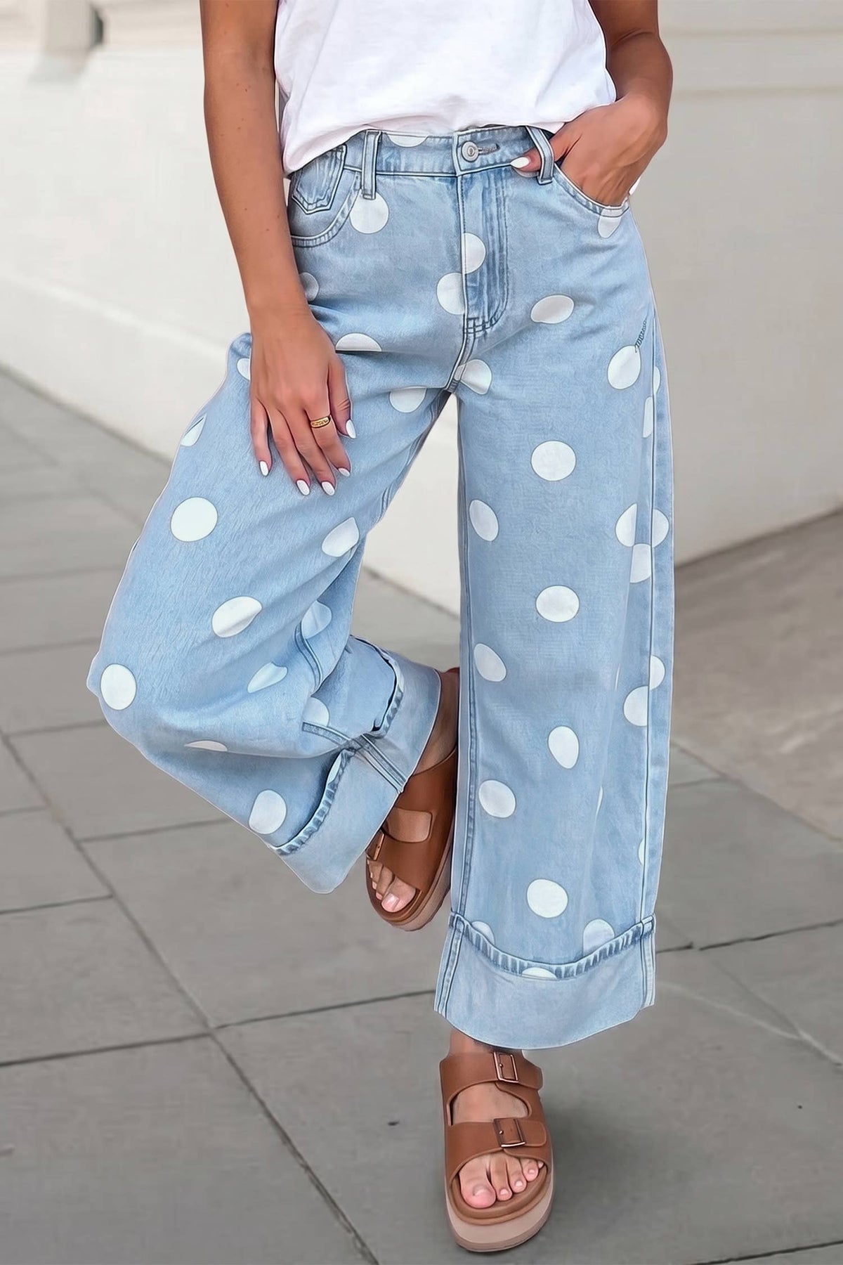 Casual Polka Dot Pants