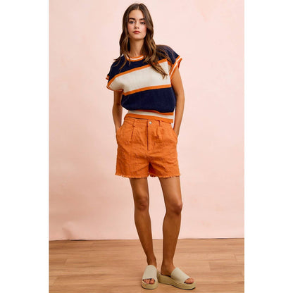 GAMEDAY THEME COLORBLOCK REALXED FIT KNIT TOP