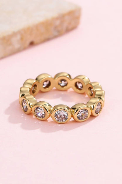 Gold Multi-Shape Eternity Stack Rings