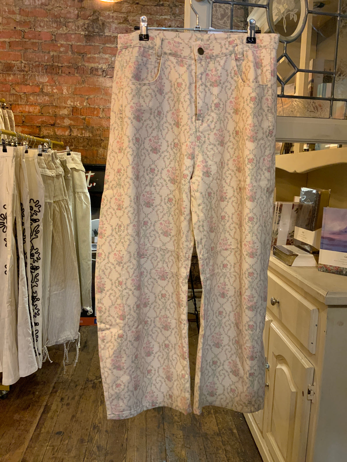 The Vintage Rose Denim Pants