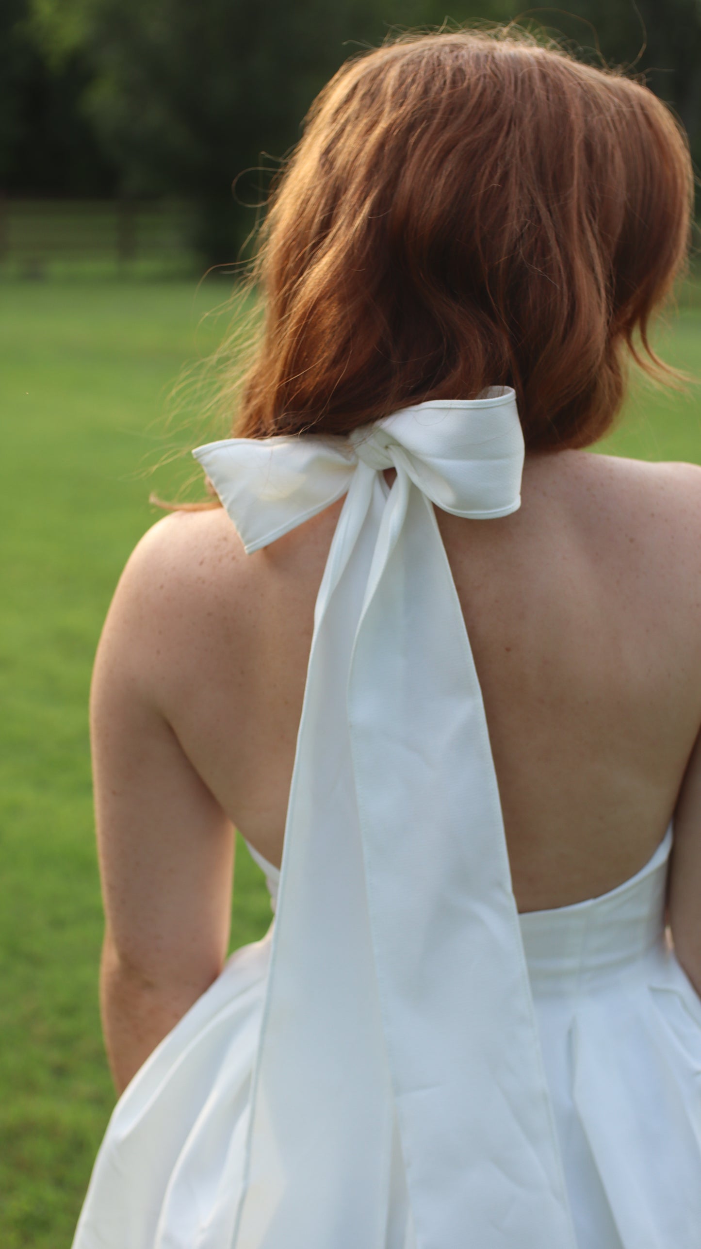 White Crossover Dress